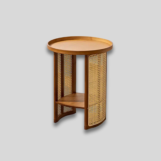 Table basse rotin tubulaire | Caramel