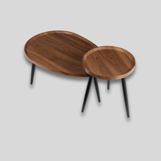 Set tables basses en bois rustiques