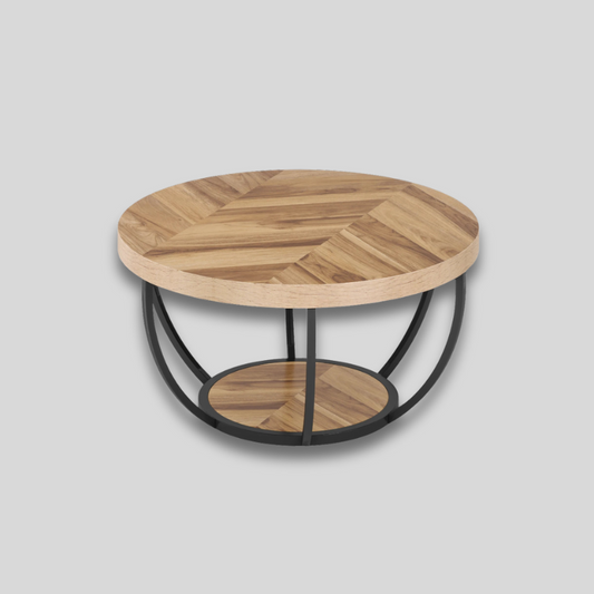 Table basse bois industriel