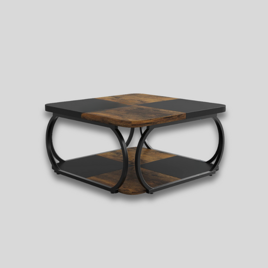 Table basse carrée bois massif