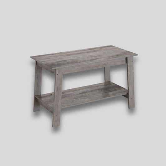 Table basse rectangulaire bois grise