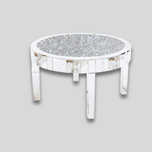 Table basse ronde en verre