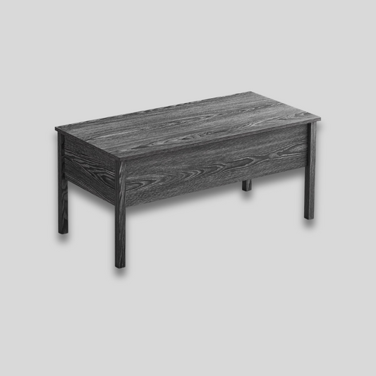 Table basse en bois relevable gris sombre